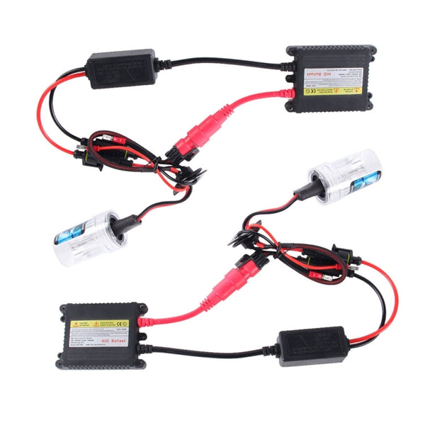 2PCS 35W HB4/9006 2800 LM Slim HID Xenon Light with 2 Alloy HID Ballast, High Intensity Discharge Lamp, Color Temperature: 4300K