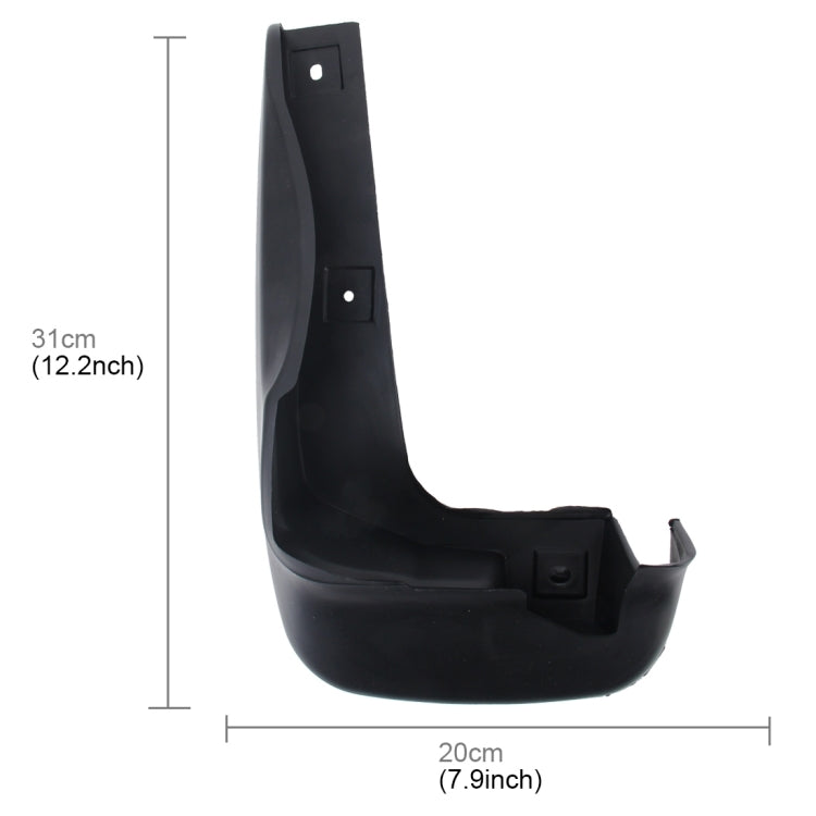 4 PCS Car Auto Semi-Rigid PVC Splash Flaps Mudguards Fender Guard for Honda City