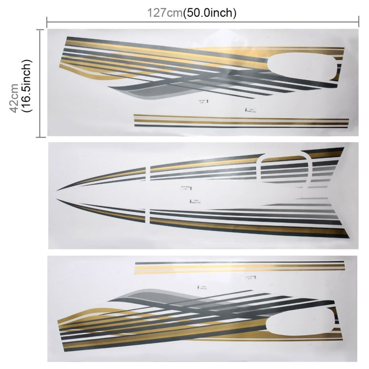 5 PCS SUV Body Decorative Strip Brand Car Streamline Shining Sticker for Toyota Prado 2010 Version