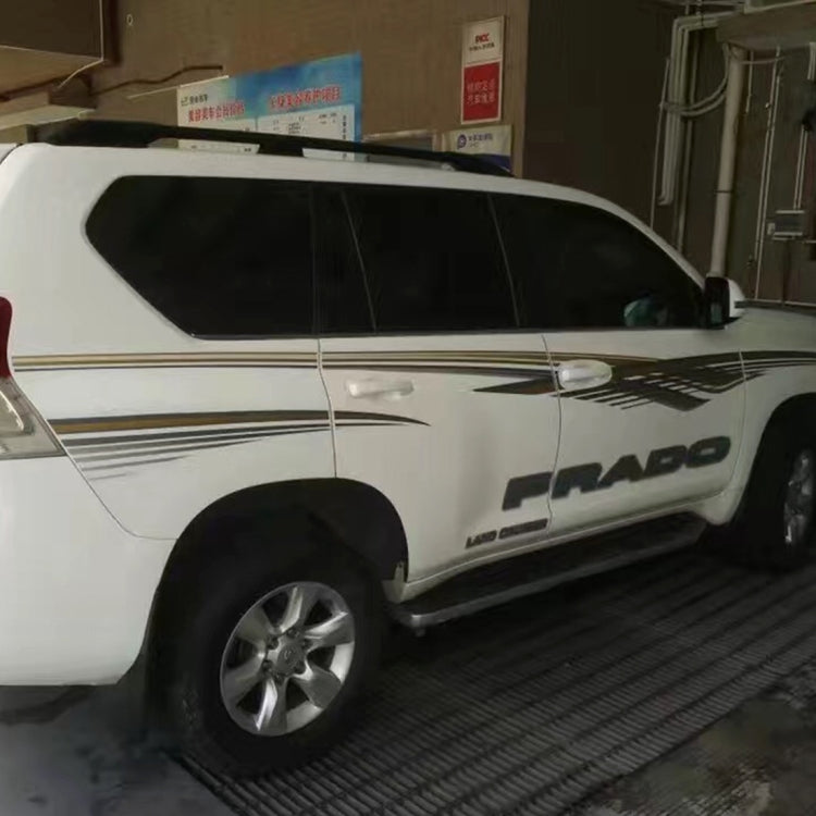 5 PCS SUV Body Decorative Strip Brand Car Streamline Shining Sticker for Toyota Prado 2010 Version