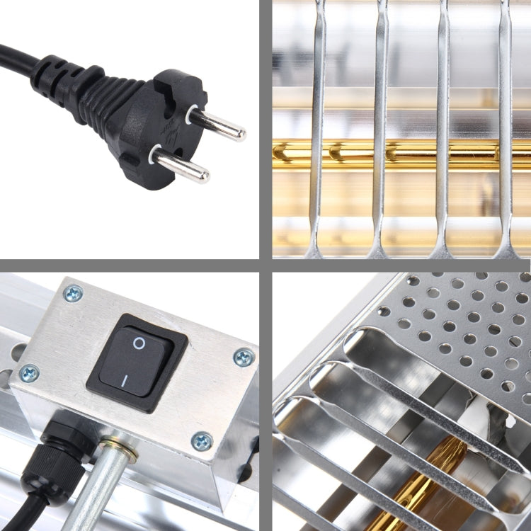 1000W Handheld Heat Light Infrared Dryer Spray Paint Heating Curing Lamp Baking Booth Heater, Cable Length: 2m EU Plug