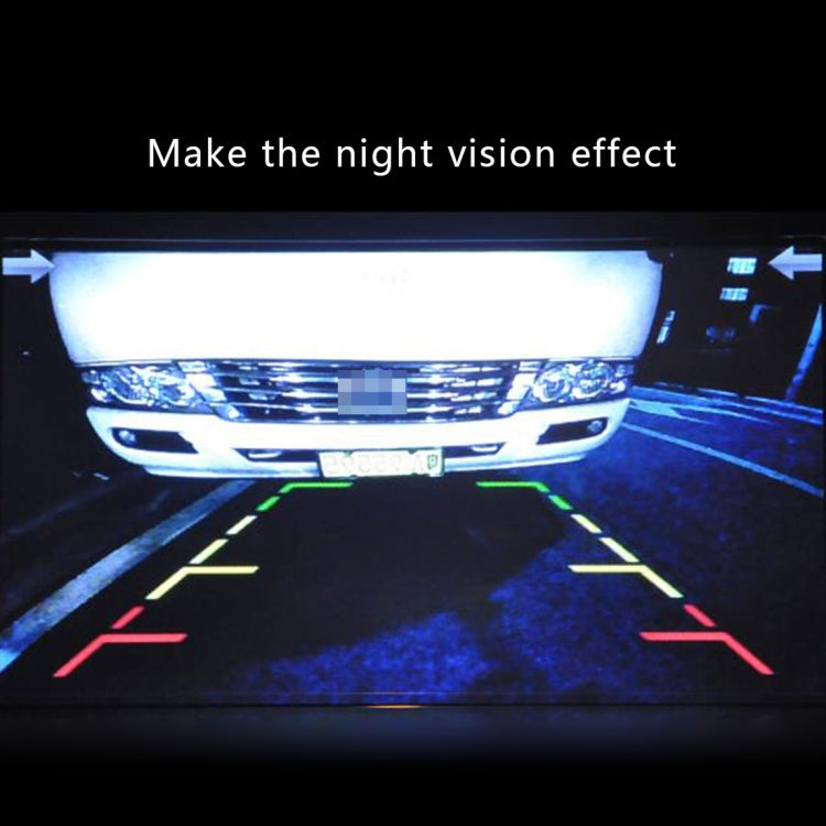 Dual Head Universal 720×540 Effective Pixel  50HZ / NTSC 60HZ CCD Waterproof Car Rear View Backup Camera With 24 LED Lamps, Black Rear View Backup Camera, White Rear View Backup Camera