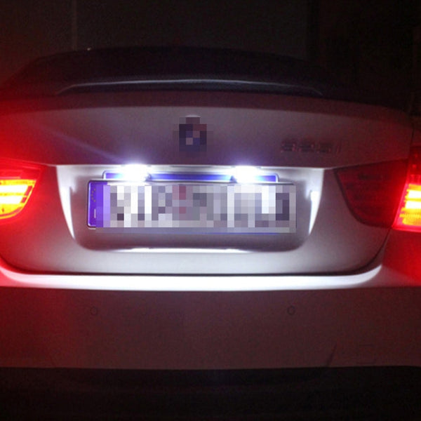 2 PCS License Plate Light with 24 SMD-3528 Lamps for Peugeot Citroen