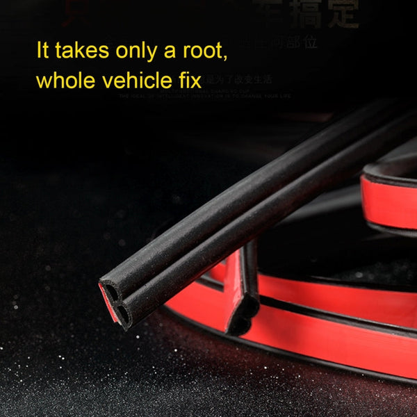 4m B Shape Car Decorative Strip Rubber Chrome Decoration Strip Door Seal Window Seal