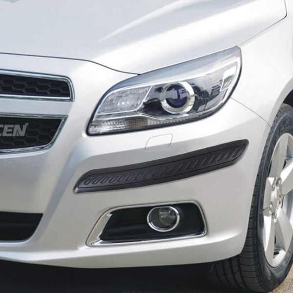 2 PCS Universal Car Auto Rubber Body Bumper Guard Protector Strip Sticker