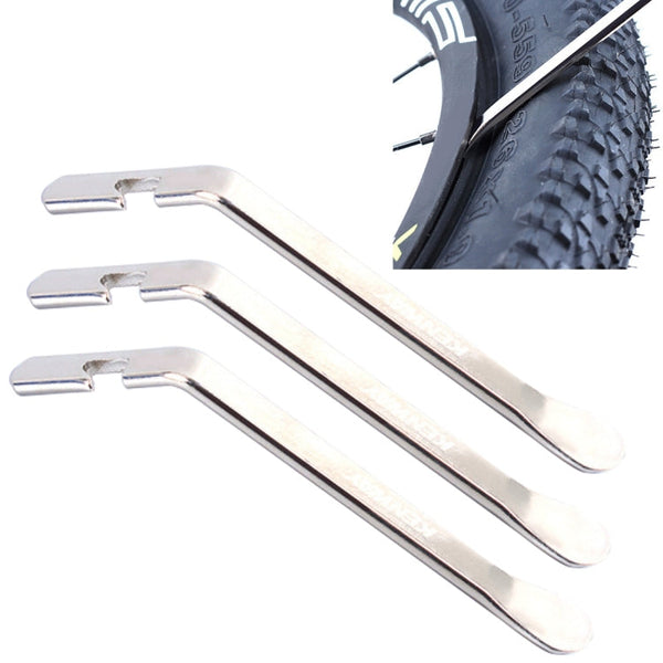 3 PCS Mountain Bike Cycling Stainless Steel Tyre Disassemble Crowbar Tool, 3 PCS Stainless Steel