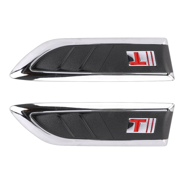 2 PCS Car Side Air Intake Flow Vent Fender Decorative Stickers Cover