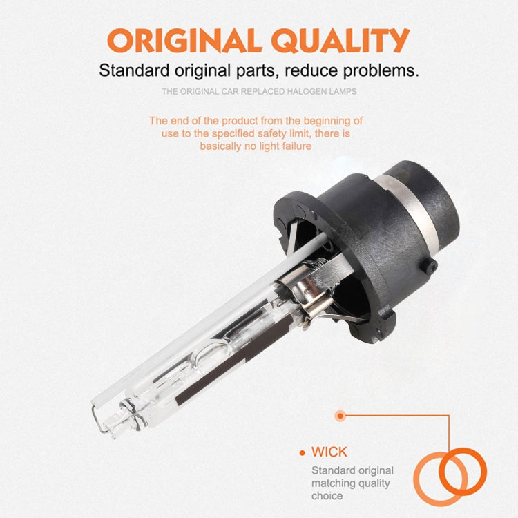 2 PCS D4S 35W 3800 LM 8000K HID Bulbs Xenon Lights Lamps, DC 12V