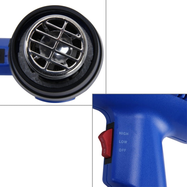 DINGGUAGUA 1800W Industrial Heavy Duty Professional Adjustable Temperature from 50 Degrees Celsius to 650 Degrees Celsius Heat Air Gun Tool with Temperature Display, Temperature Display 50  to 650 Degrees