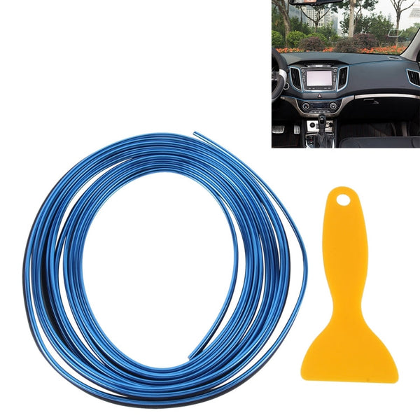 5m Flexible Trim For DIY Automobile Car Interior Exterior Moulding Trim Decorative Line Strip with Film Scraper