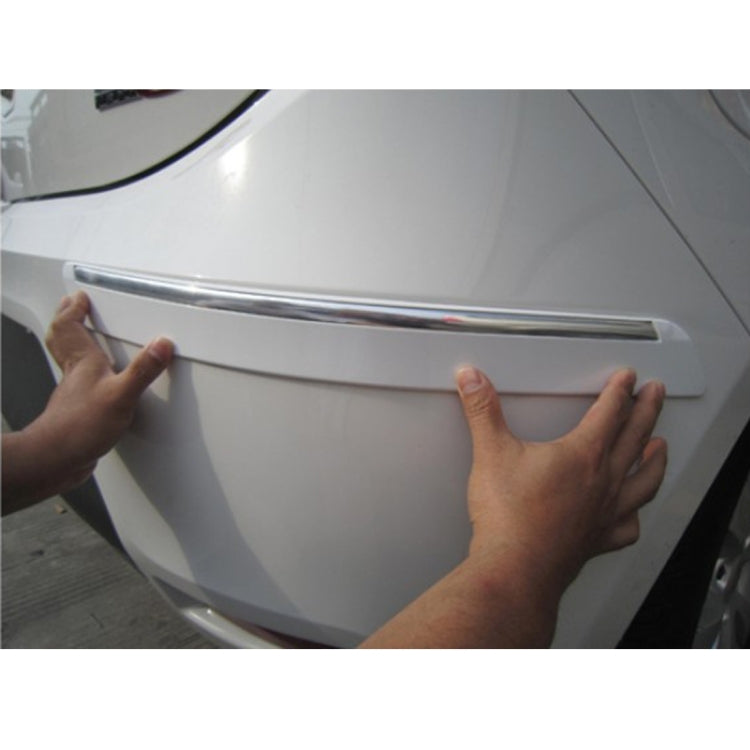 4 PCS Universal Car Auto Plastic Wrap Rubber Front Rear Body Bumper Guard Protector Strip Sticker