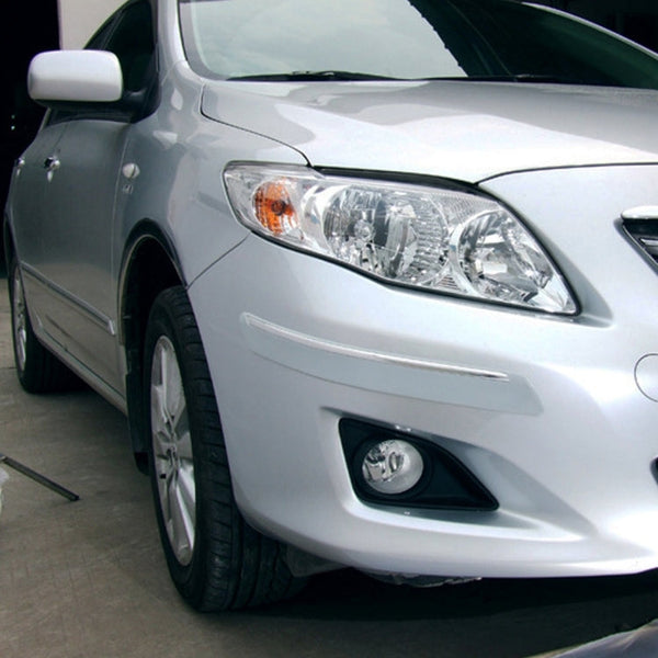 4 PCS Universal Car Auto Plastic Wrap Rubber Front Rear Body Bumper Guard Protector Strip Sticker