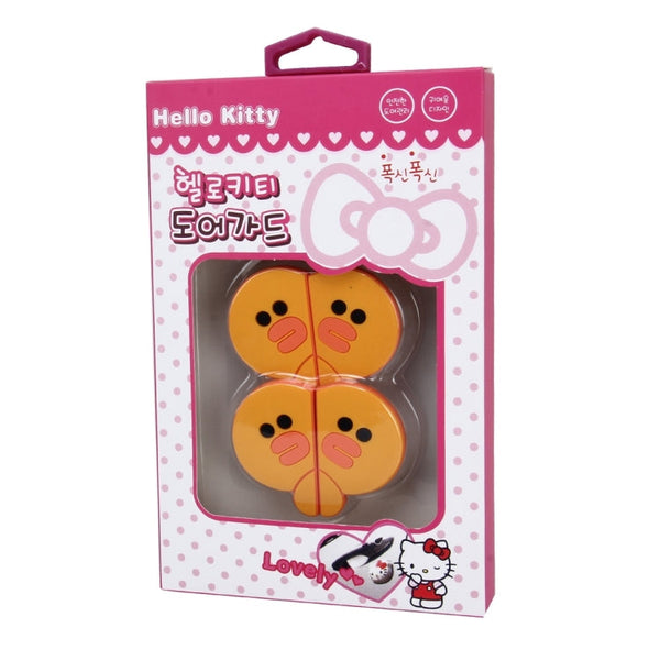 4 PCS Adoreable Duck Shape Cartoon Style PVC Car Auto Protection Anti-scratch Door Guard Decorative Sticker