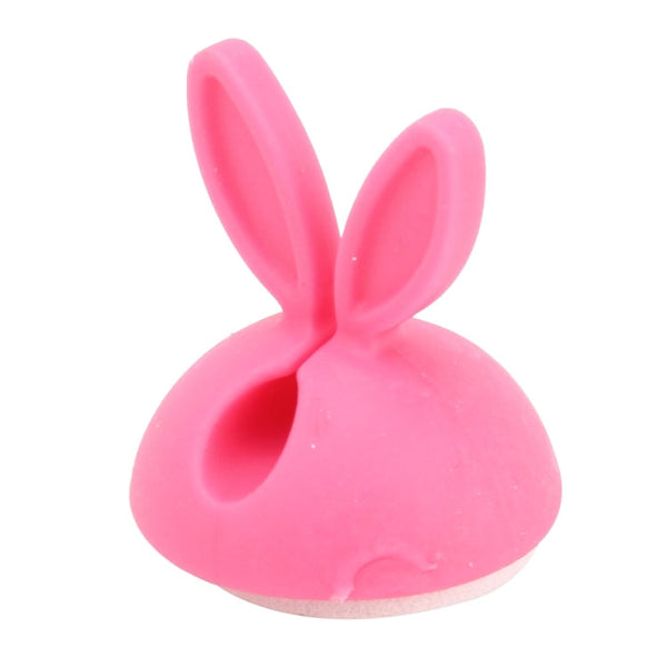 6 PCS CC-941 Rabbit Shape Single Hole Cable Clips Holder, Cable Management System and Cord Organizer Solution