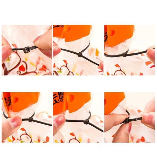 250pcs /Pack 5mm*300mm Nylon Cable Ties