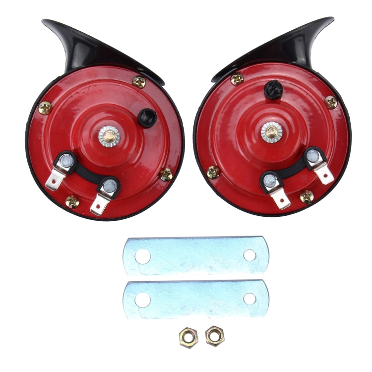 2 PCS SEGER Supertone 12V High Tone / Low Tone 118dB Twin Horn Kit with Bracket