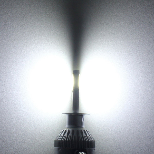 2 PCS  H1 18W 1800 LM 8000K IP68 Canbus Constant Current Car LED Headlight with 2 COB Lamps, DC 9-36V