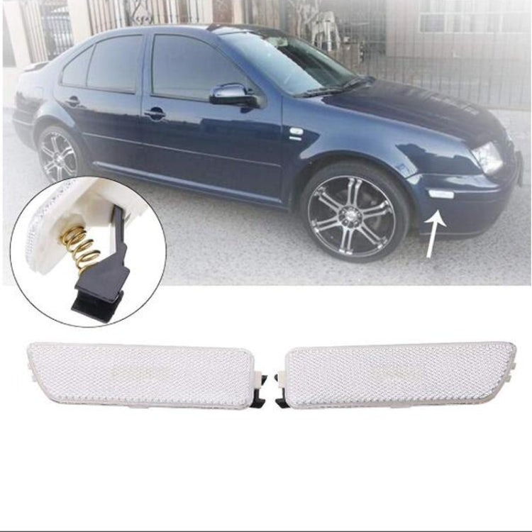 2 PCS Front Bumper Clearance Lights Housing without Bulb Replacement 1JM945071 / 1JM945072 for VW Golf / Jetta 1999-2005