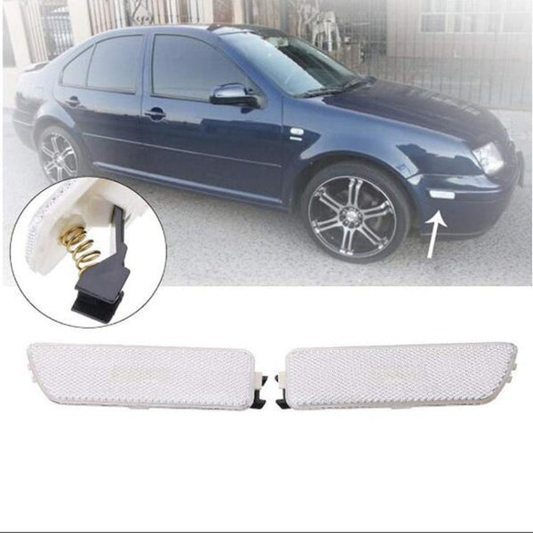 2 PCS Front Bumper Clearance Lights Housing without Bulb Replacement 1JM945071 / 1JM945072 for VW Golf / Jetta 1999-2005