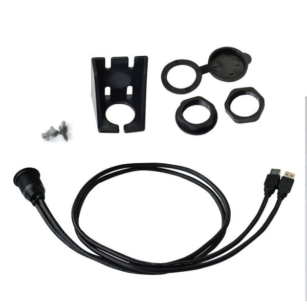 1m Flush Mount USB 3.0 Dock Car Ship Motorcycle Dashboard Panel Male to Female Data Waterproof Extension Cord
