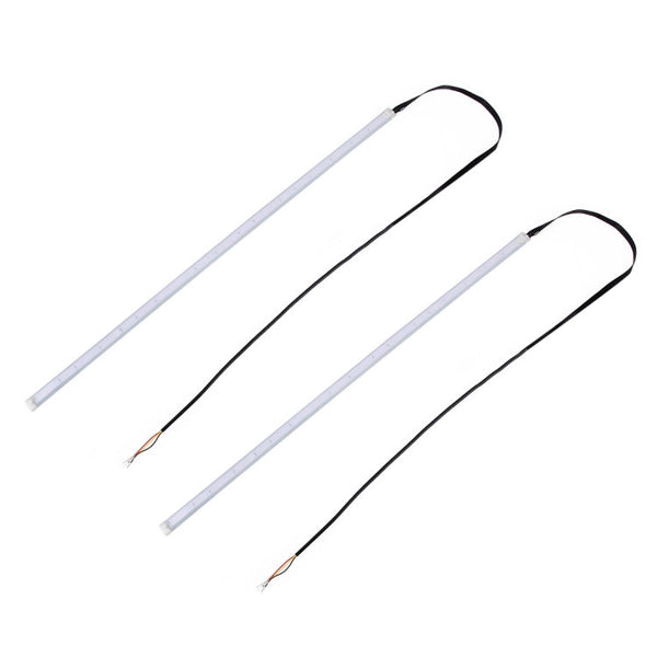 2 PCS 30cm DC12V 4.2W Ultra-thin Car Auto Double Colors Turn Lights / Running Lights, with LED SMD-2835 Lamp Beads (Turn Lights: Yellow Light; Running Lights: White Light)