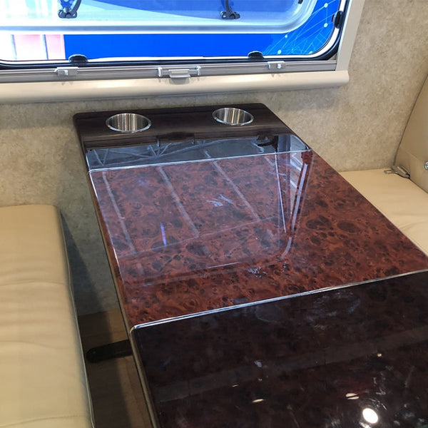 Stainless Steel Drop-in Cup Holder Table Drink Holder for RV Car Truck Camper, Size: 9 x 5.7cm