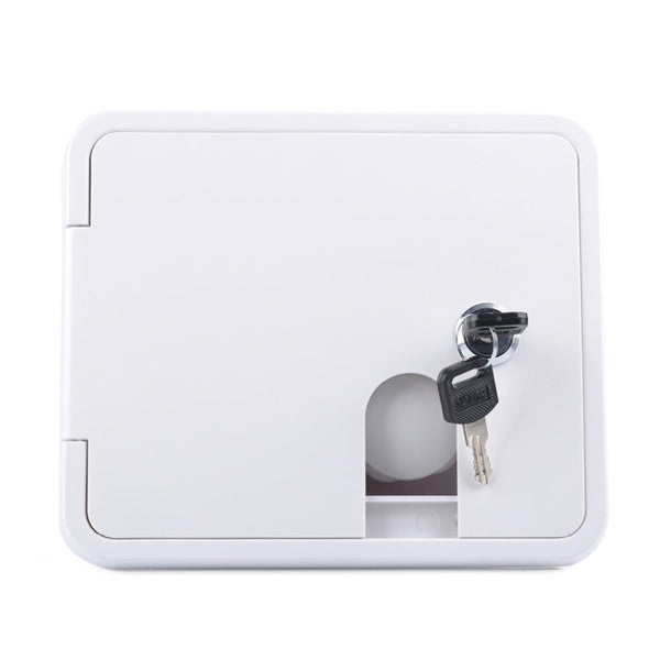 White Water Inlet Integrated Fill Dish Hatch Lock for RV Trailer Camper