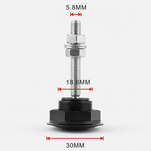 Car Mini Stainless Steel Quick-pins Push Button Billet Hood Pins Lock Clip Kit, Mini Stainless Steel (Black), Mini Stainless Steel (Silver)