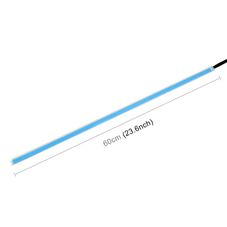 2 PCS 45cm DC12V 5W Ultra-thin Waterproof Car Auto Double Colors Turn Lights / Running Lights SMD-2835 LED Bulbs (Turn Lights: Yellow Light; Running Lights: Blue Light)