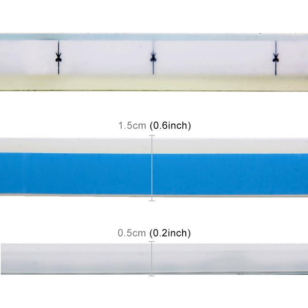 2 PCS 45cm DC12V 5W Ultra-thin Waterproof Car Auto Double Colors Turn Lights / Running Lights SMD-2835 LED Bulbs (Turn Lights: Yellow Light; Running Lights: Blue Light)