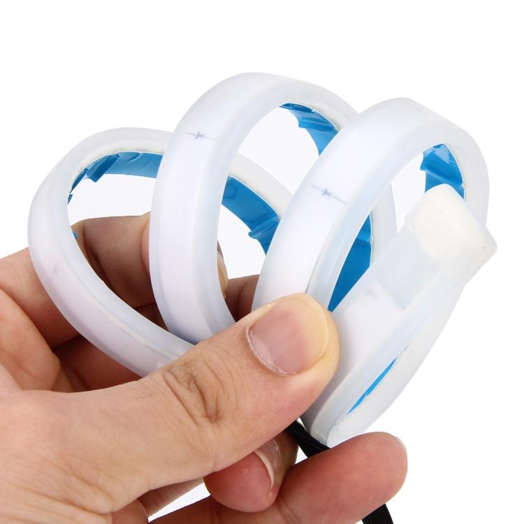 2 PCS 45cm DC12V 5W Ultra-thin Waterproof Car Auto Double Colors Turn Lights / Running Lights SMD-2835 LED Bulbs (Turn Lights: Yellow Light; Running Lights: Blue Light)