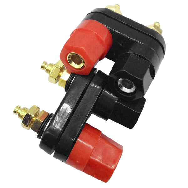 5 PCS Car Double Terminals Red Black Hexagon Connector Amplifier Terminal Speaker Plug Jack