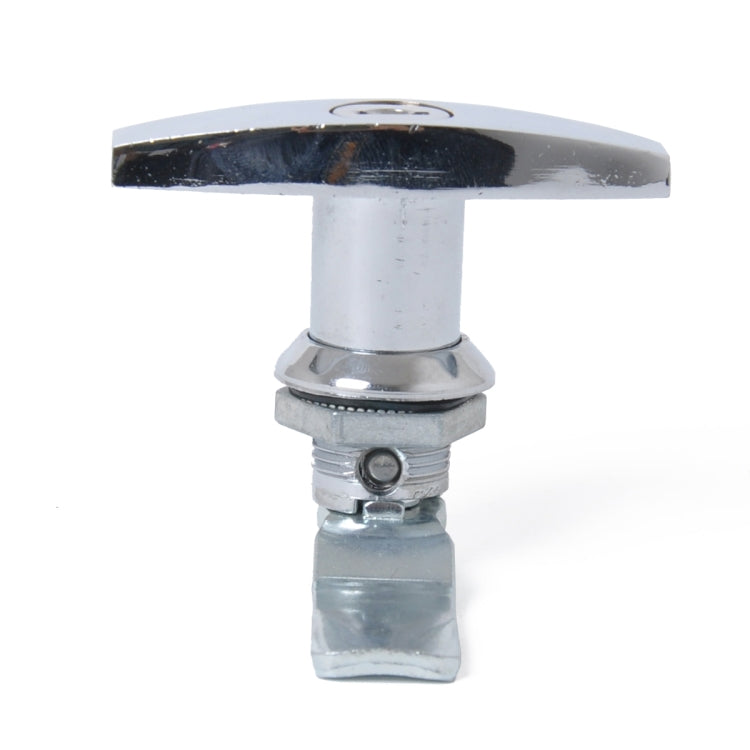 T Shape Handle Paddle Entry Door Latch & Keys Tool Box Lock for Trailer / Yacht / Truck, T Shape Handle (Silver)