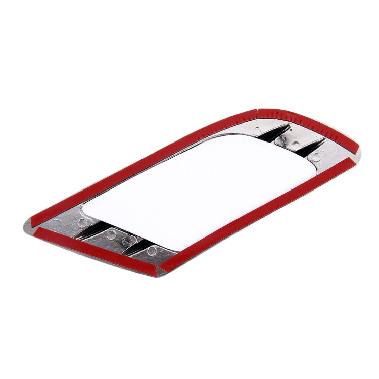 2 PCS Euro Style Plastic Decorative Air Flow Intake Turbo Bonnet Hood Side Vent Grille Cover With Self-adhesive Sticker