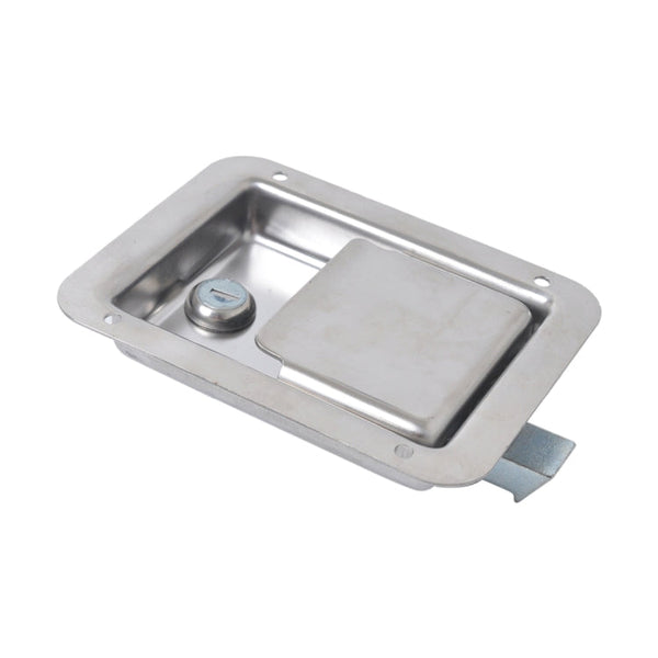 Stainless Steel Tool Box Lock Paddle Latch & Keys for Trailer / Yacht / Truck