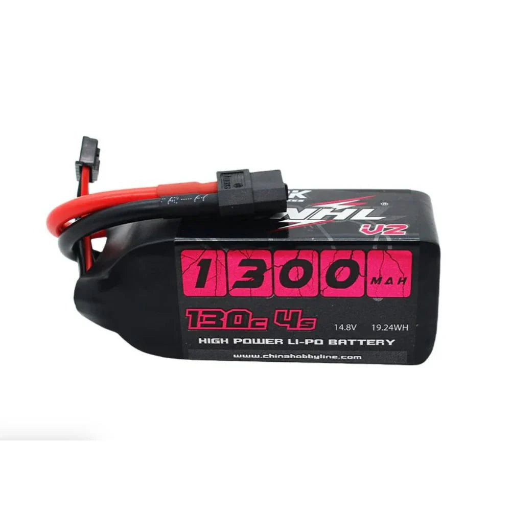 CNHL Black Series V2.0 1300mAh 14.8V 4S 130C Lipo Battery with XT60 Plug