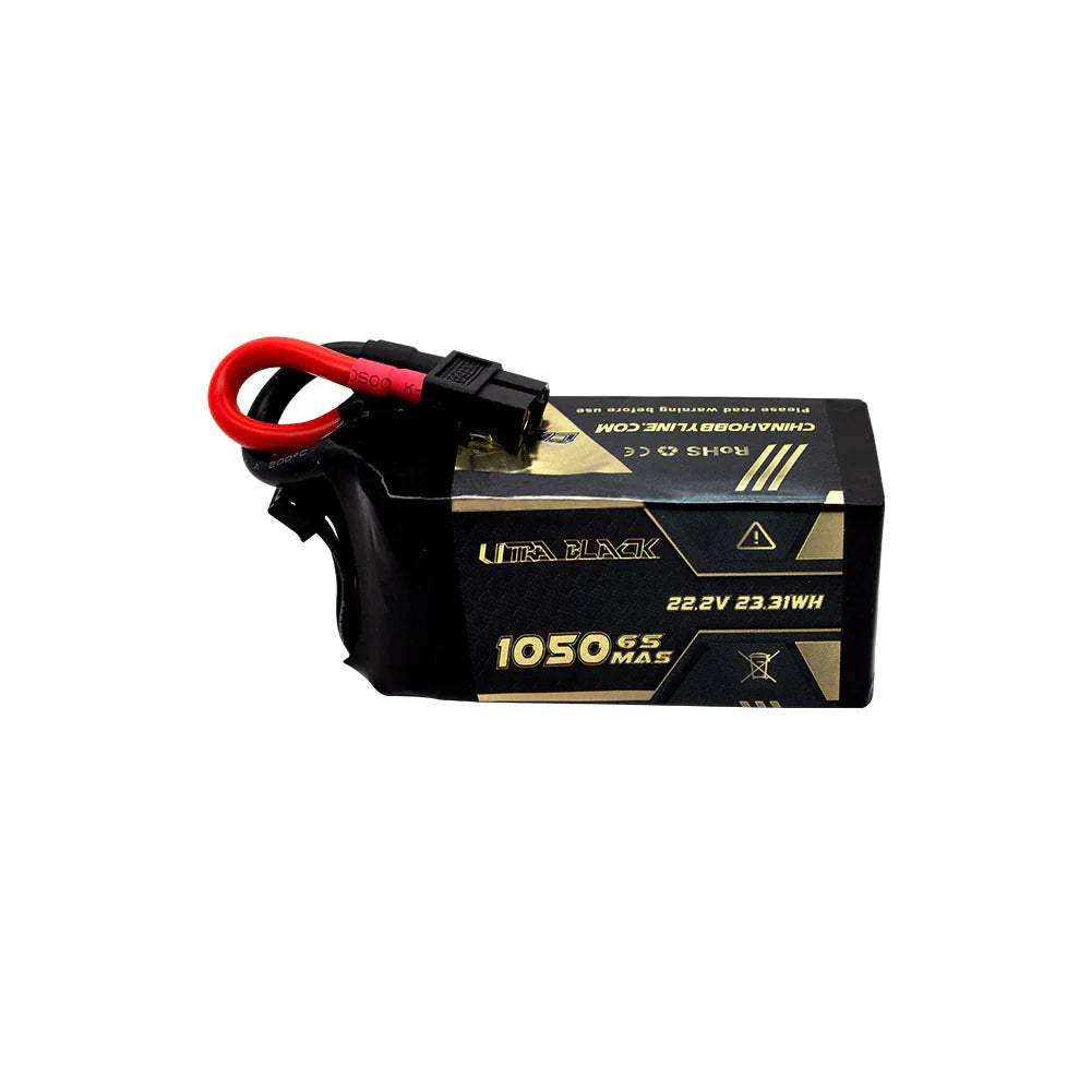 CNHL Ultra Black 1050mAh 22.2V 6S 150C Lipo Battery XT60