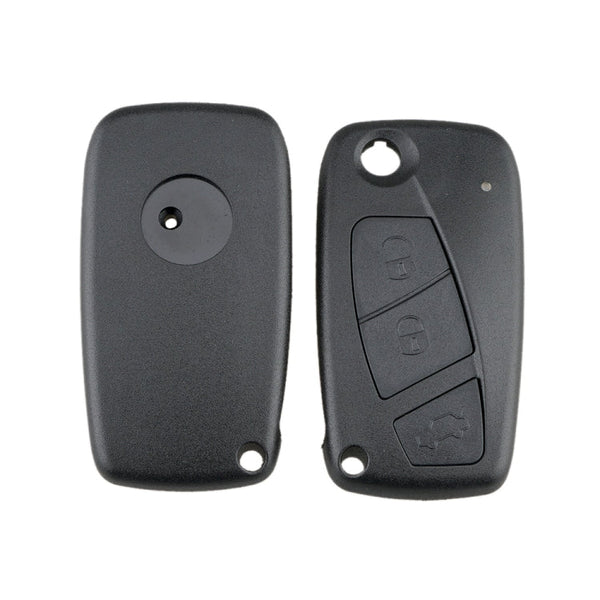 For FIAT Car Keys Replacement 3 Buttons Car Key Case with Side Battery Holder