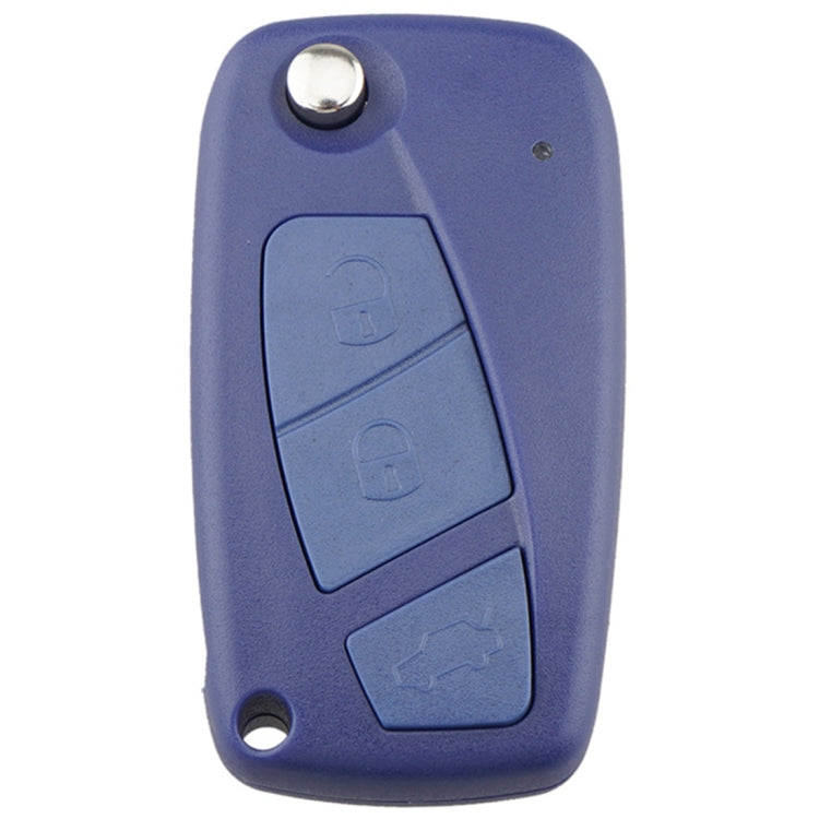 For FIAT Car Keys Replacement 3 Buttons Car Key Case with Side Battery Holder
