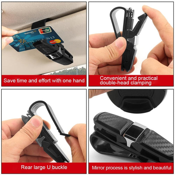 Vehicle Mounted Glasses Clip Car Eyeglass Bill Holder, Package: OPP Bag