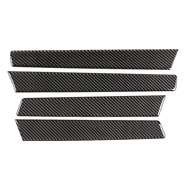 4 PCS Car Carbon Fiber Door Panel Decorative Sticker for Volkswagen Touareg