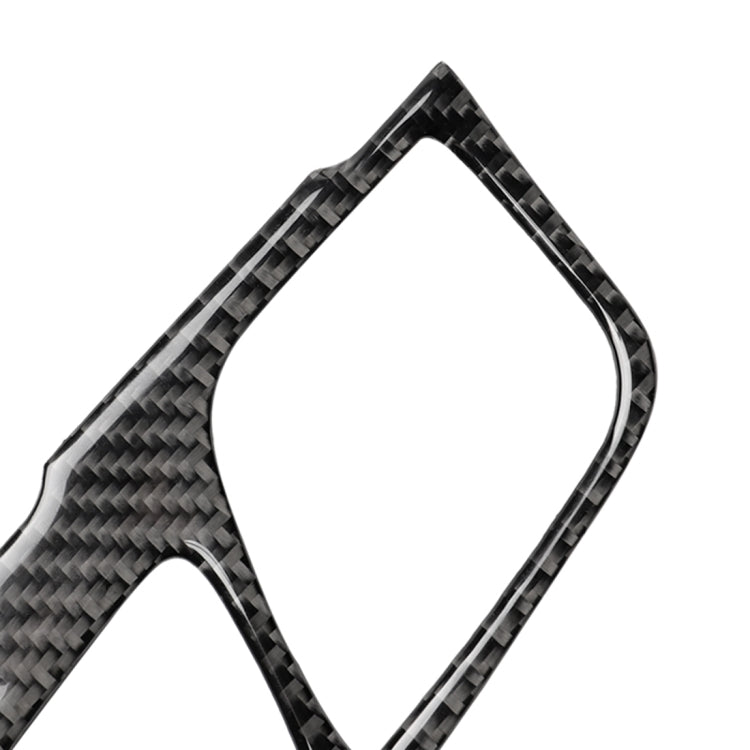 2 in 1 Car Carbon Fiber Gear Position Panel Decorative Sticker for BMW 5 Series G38 528Li / 530Li / 540Li 2018, Left Drive, Gear Position