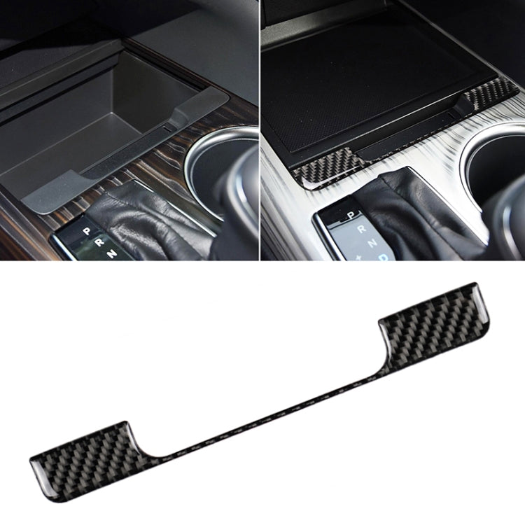 Car Carbon Fiber Storage Box Frame Decorative Sticker for Toyota Eighth Generation Camry 2018-2019