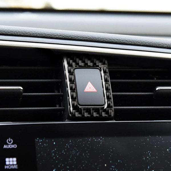 Car Carbon Fiber Double Flash Frame Decorative Sticker for Honda Tenth Generation Civic 2016-2019