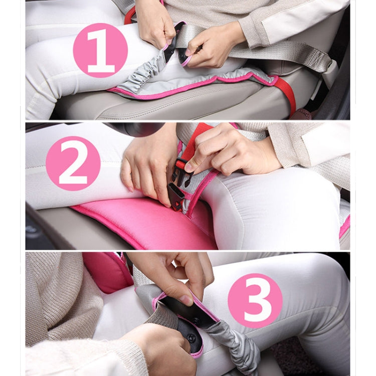 Car Safety Seat Protective Pad with Clip Back Abdominal Belt for Pregnant Woman