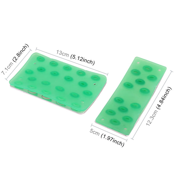 2 in 1 Luminous Non-Slip Automatic Gear Car Pedals Foot Brake Pad Cover Set, 2 in 1