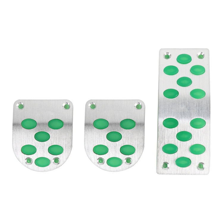3 in 1 Small Luminous Non-Slip Automatic Gear Car Pedals Foot Brake Pad Cover Set, 3 in 1