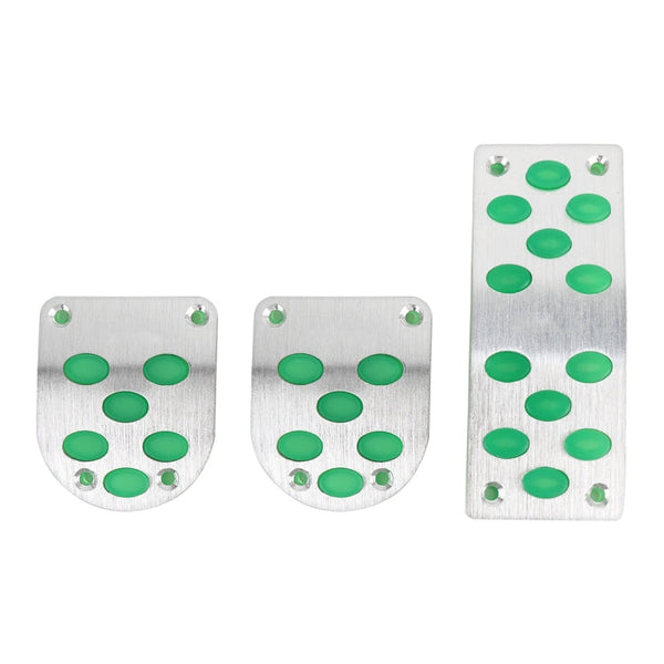 3 in 1 Small Luminous Non-Slip Automatic Gear Car Pedals Foot Brake Pad Cover Set, 3 in 1