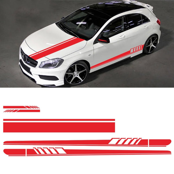 5 in 1 Car Styling Stripe Hood PVC Sticker Auto Decorative Sticker, D-935