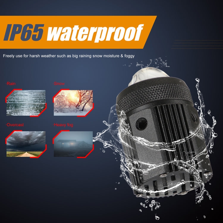 2 PCS DC9-36V / 20W / 6000K / 3000K / 2000LM Motorcycles Double Color Headlights / Fog Light